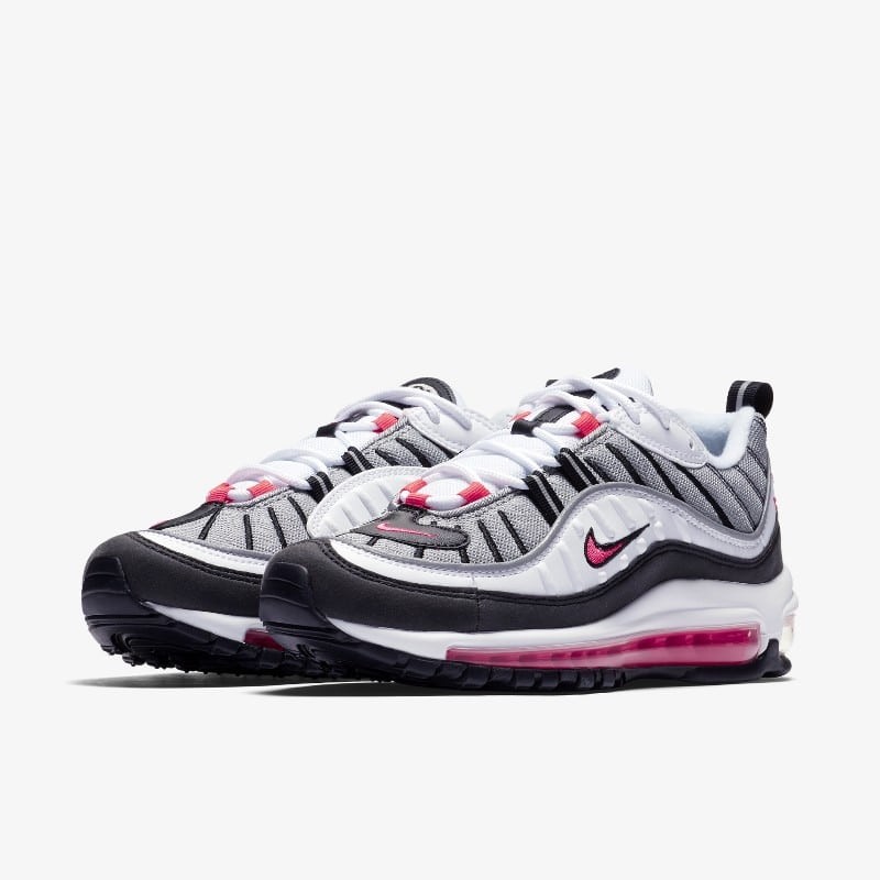 Air max 98 shop white grey and pink